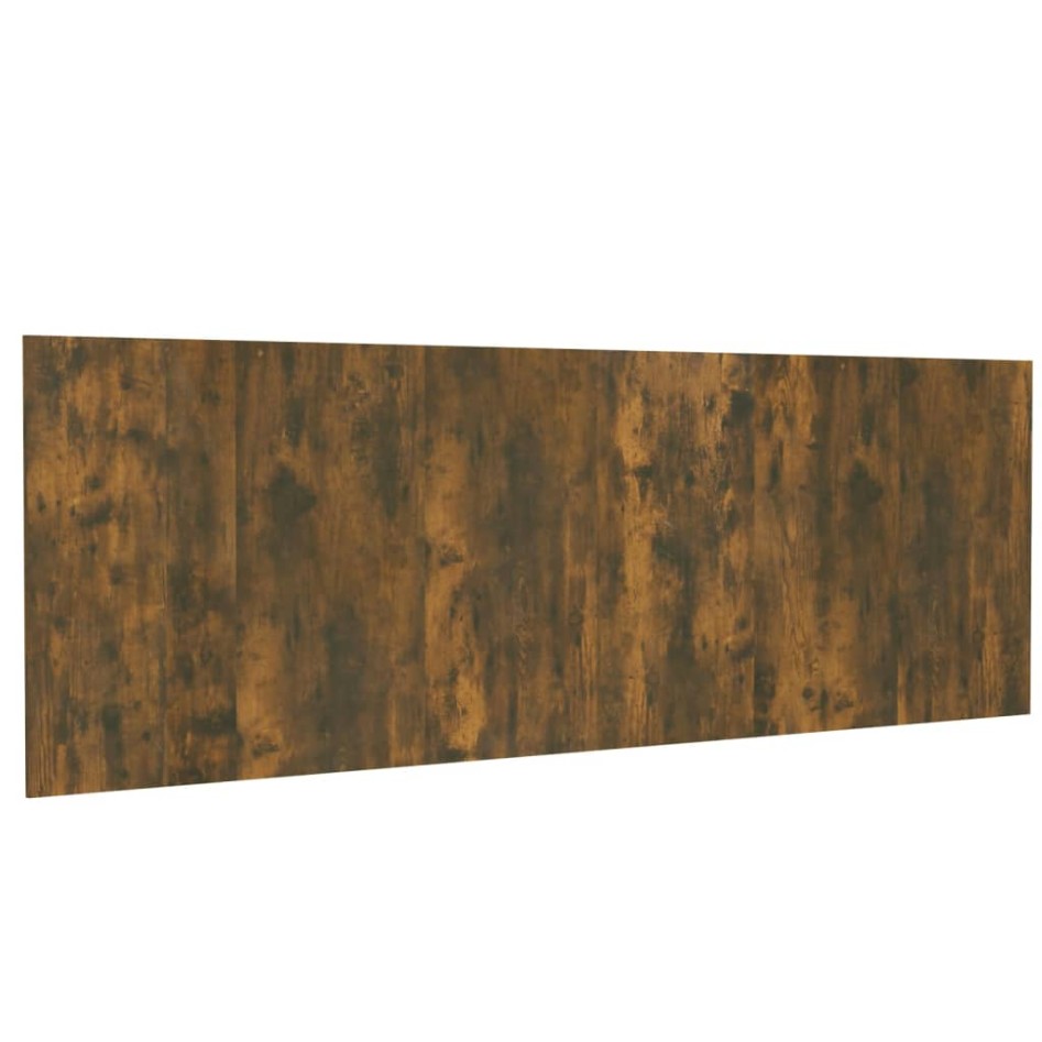 Cabecero pared madera contrachapada roble ahumado 240x1,5x80