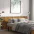 Cabecero pared madera contrachapada roble ahumado 240x1,5x80