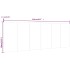Cabecero pared madera contrachapada roble ahumado 240x1,5x80