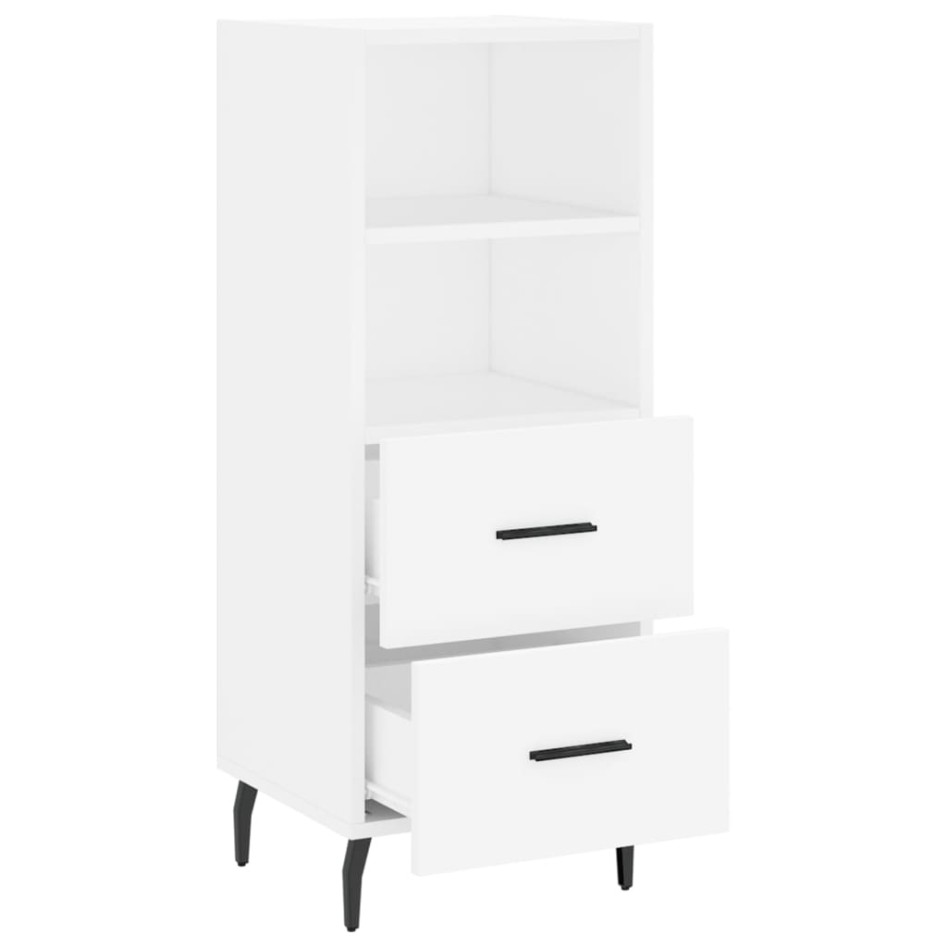 Aparador madera de ingeniería blanco 34,5x34x90