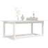 Mesa de centro de madera maciza de pino blanco 110x55x45