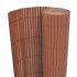 Valla de jardín doble cara marrón 110x400