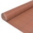Valla de jardín doble cara marrón 110x400