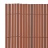 Valla de jardín doble cara marrón 110x400