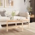 Mesa de centro de madera maciza de pino 118x63x45