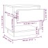 Mesitas de noche 2 uds contrachapada roble Sonoma 45x34x44