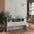 Aparador de madera contrachapada gris hormigón 105x30x70