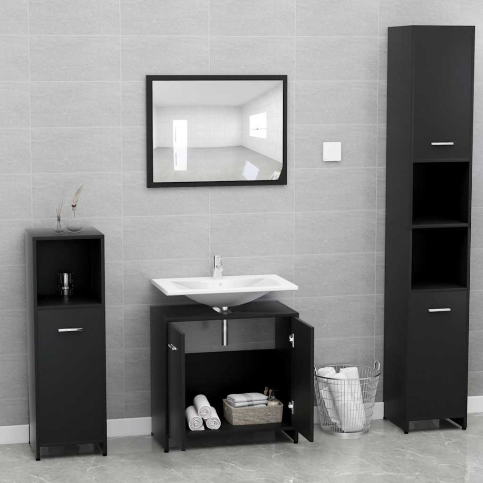 Conjunto de muebles de baño madera contrachapada