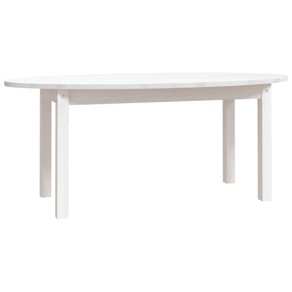 Mesa de centro de madera maciza de pino blanco 110x55x45