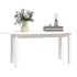 Mesa de centro de madera maciza de pino blanco 110x55x45