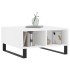 Mesa de centro madera de ingeniería blanco 60x60x30
