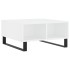 Mesa de centro madera de ingeniería blanco 60x60x30