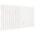 Cabecero de cama pared madera maciza pino blanco 127,5x3x60