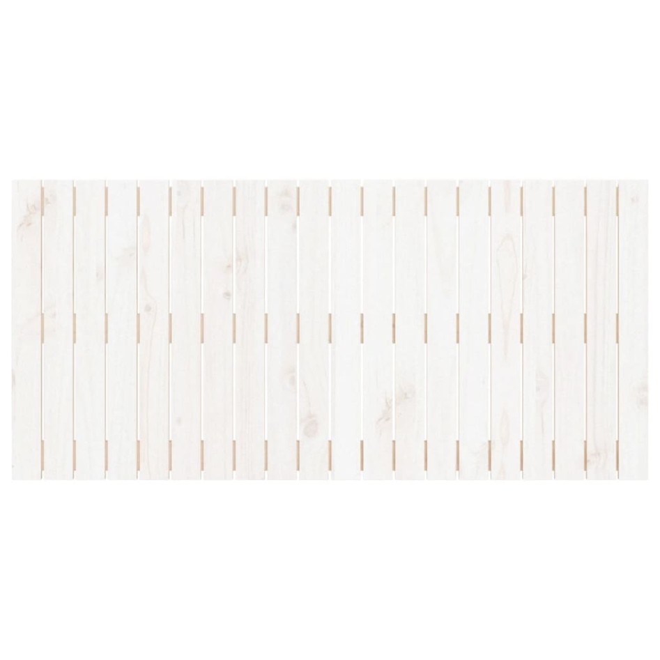 Cabecero de cama pared madera maciza pino blanco 127,5x3x60
