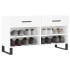 Banco zapatero madera de ingeniería blanco 102x35x55