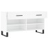 Banco zapatero madera de ingeniería blanco 102x35x55