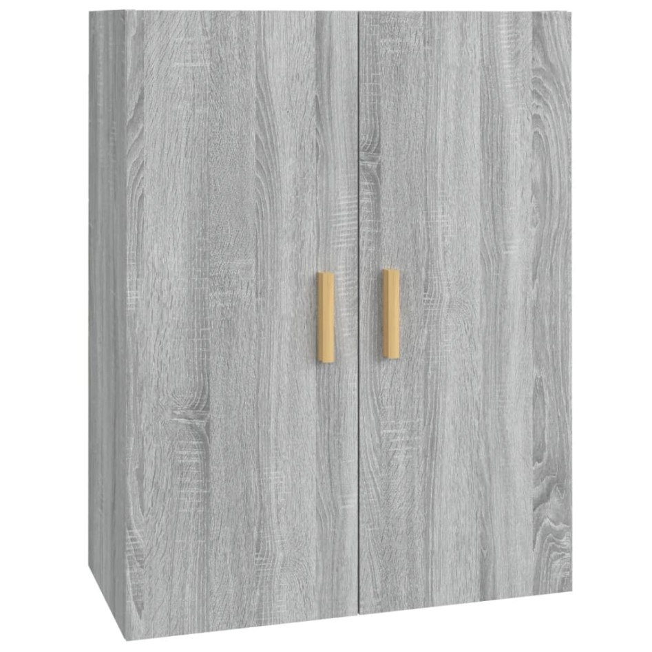 Armario de pared colgante gris Sonoma 69,5x34x90