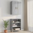 Armario de pared colgante gris Sonoma 69,5x34x90