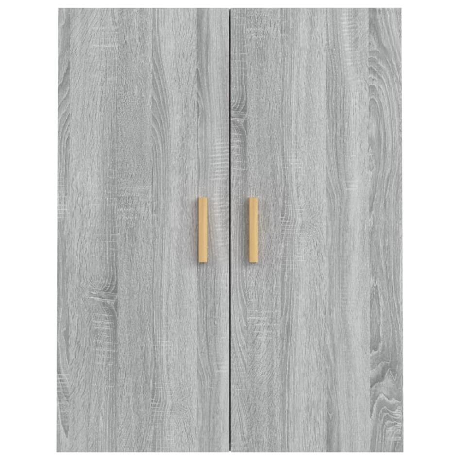 Armario de pared colgante gris Sonoma 69,5x34x90