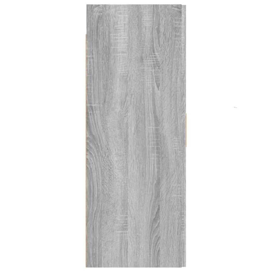 Armario de pared colgante gris Sonoma 69,5x34x90