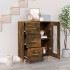 Aparador de madera de ingeniería roble ahumado 69,5x34x90