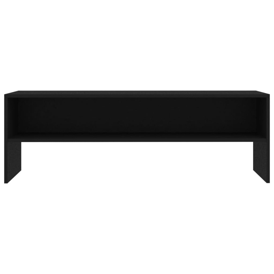 Mueble para TV madera contrachapada negro 120x40x40