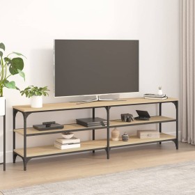 Mueble de TV madera contrachapada roble Sonoma 160x30x50