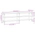 Mueble de TV madera contrachapada roble Sonoma 160x30x50