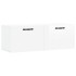 Armario de pared madera ingeniería blanco brillo 100x36,5x35