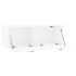 Armario de pared madera ingeniería blanco brillo 100x36,5x35