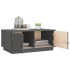 Mesa de centro de madera maciza de pino gris 80x50x35