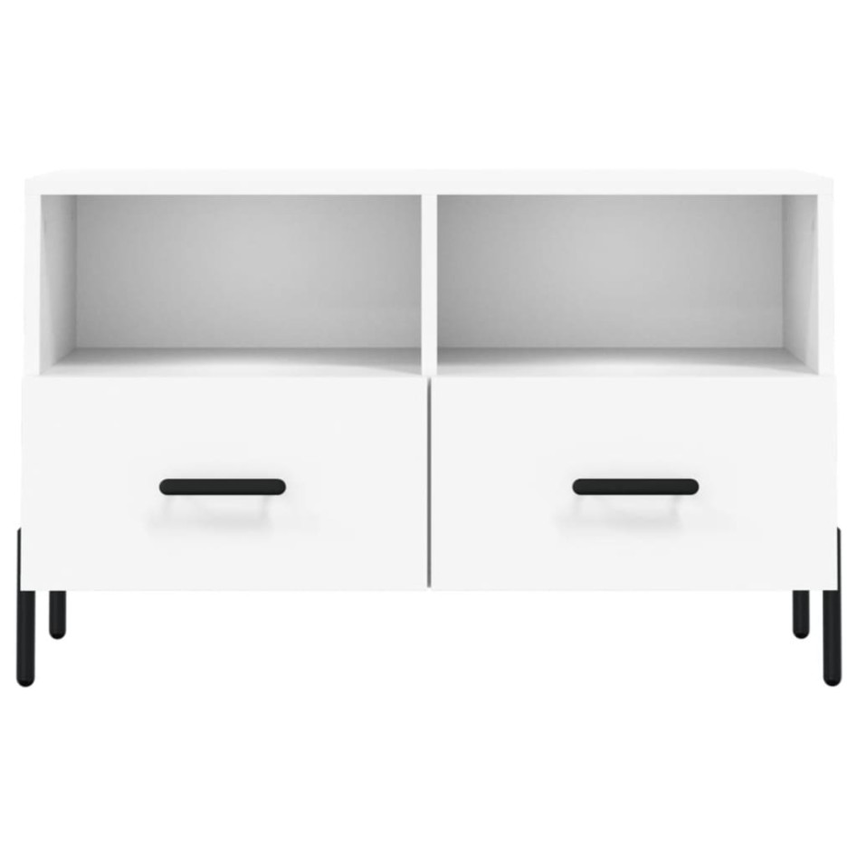 Mueble para TV madera contrachapada blanco 80x36x50