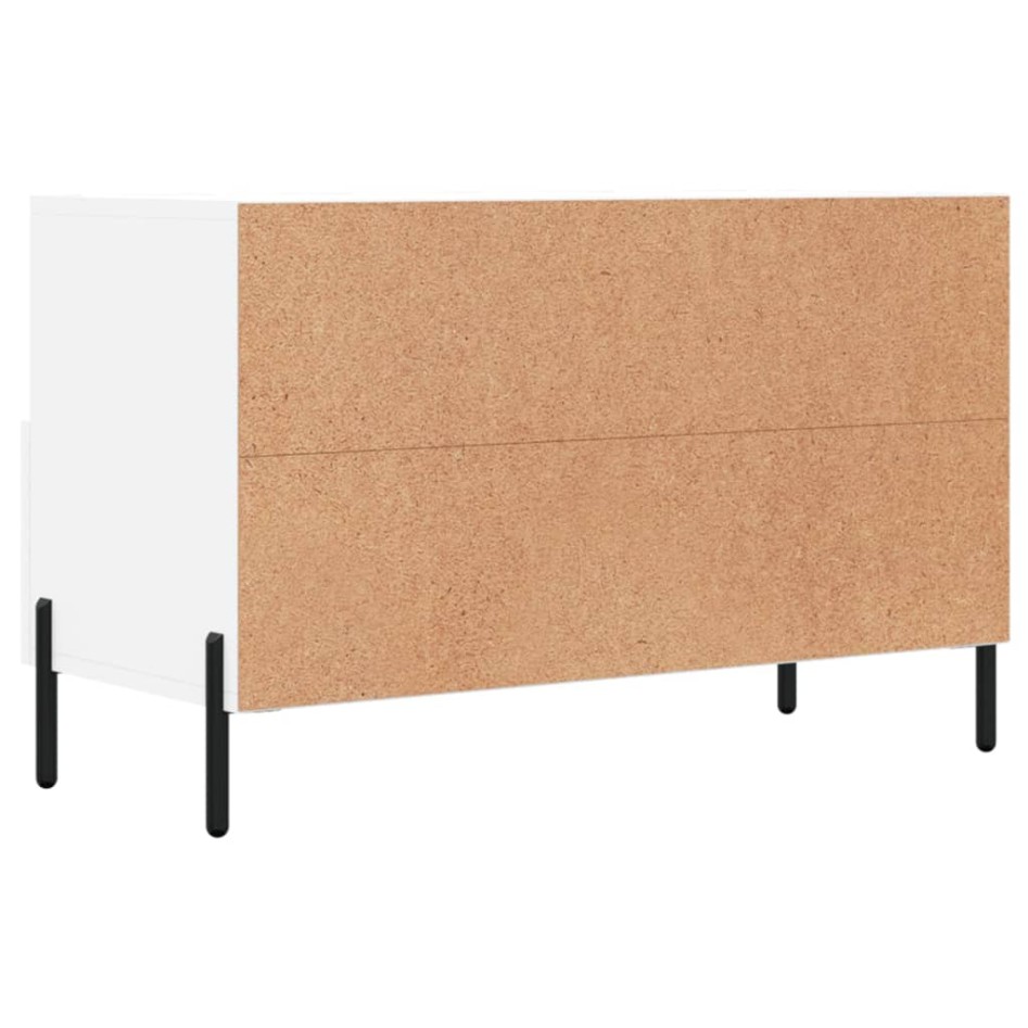 Mueble para TV madera contrachapada blanco 80x36x50