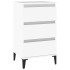 Mesita de noche madera contrachapada blanca 40x35x70