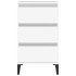 Mesita de noche madera contrachapada blanca 40x35x70
