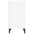 Mesita de noche madera contrachapada blanca 40x35x70
