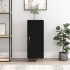 Aparador de madera contrachapada negro 34,5x34x90