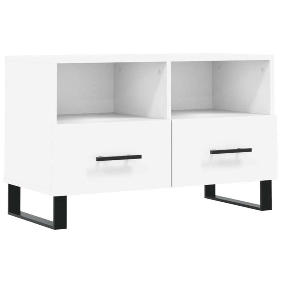 Mueble para TV madera contrachapada blanco 80x36x50