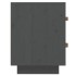 Mesita de noche madera maciza de pino gris 40x34x45
