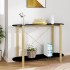 Mesa consola de madera contrachapada negro 110x38x75