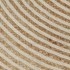 Alfombra de yute tejida a mano diseño espiral blanco 150