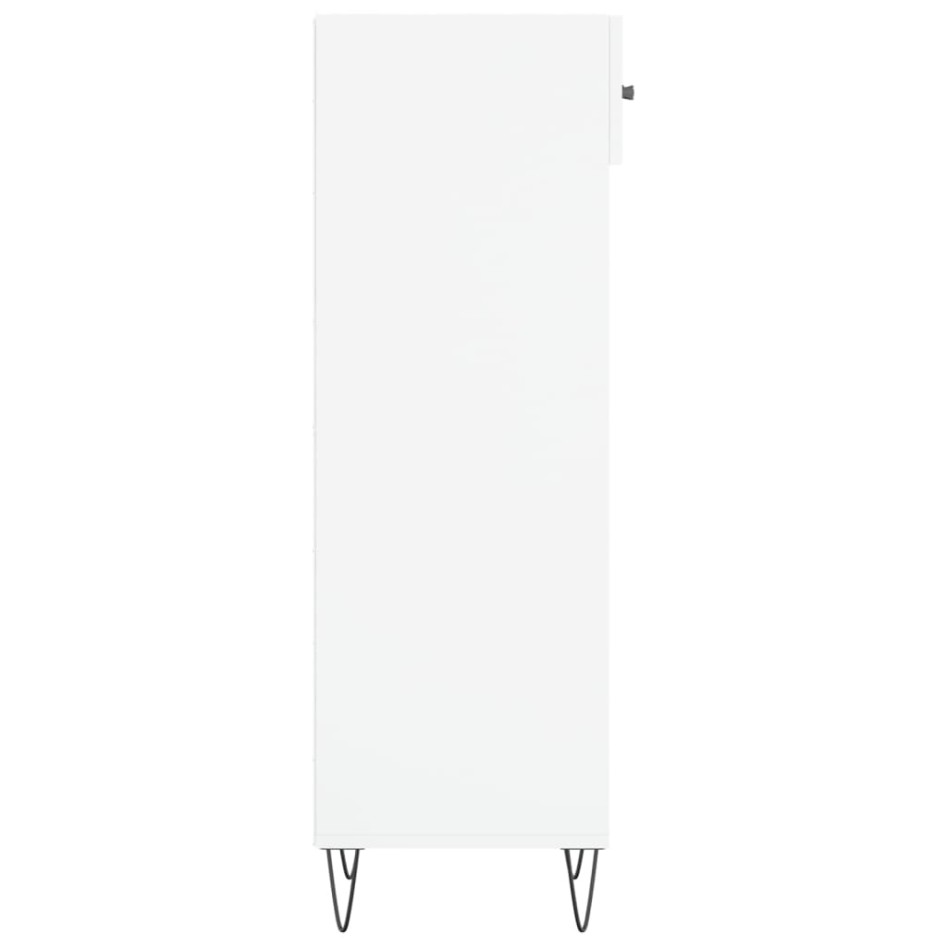 Zapatero madera de ingeniería blanco 30x35x105