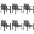 Juego de comedor para jardín 7 piezas ratán sintético