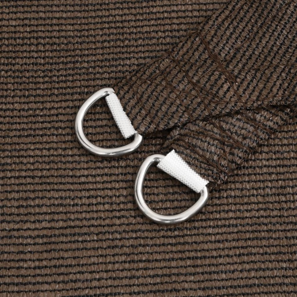 Toldo de vela HDPE marrón 160 g/m² 3,5x4,5