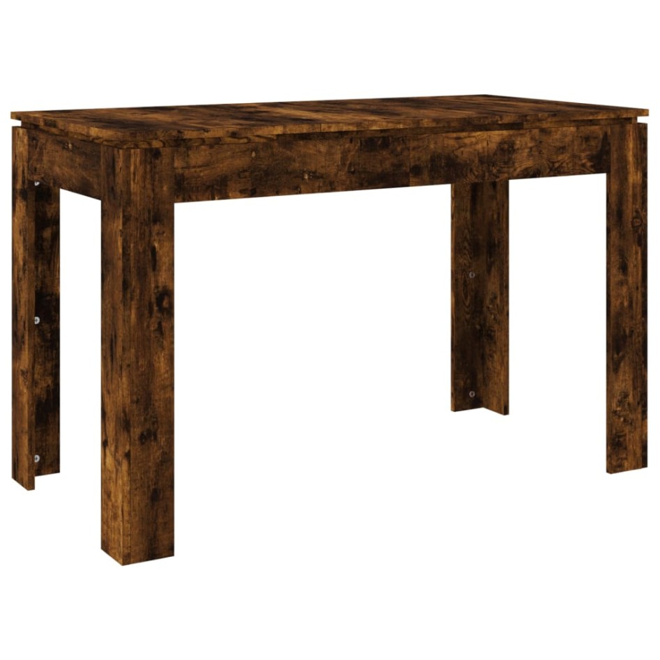 Mesa de comedor madera de ingeniería roble ahumado 120x60x76