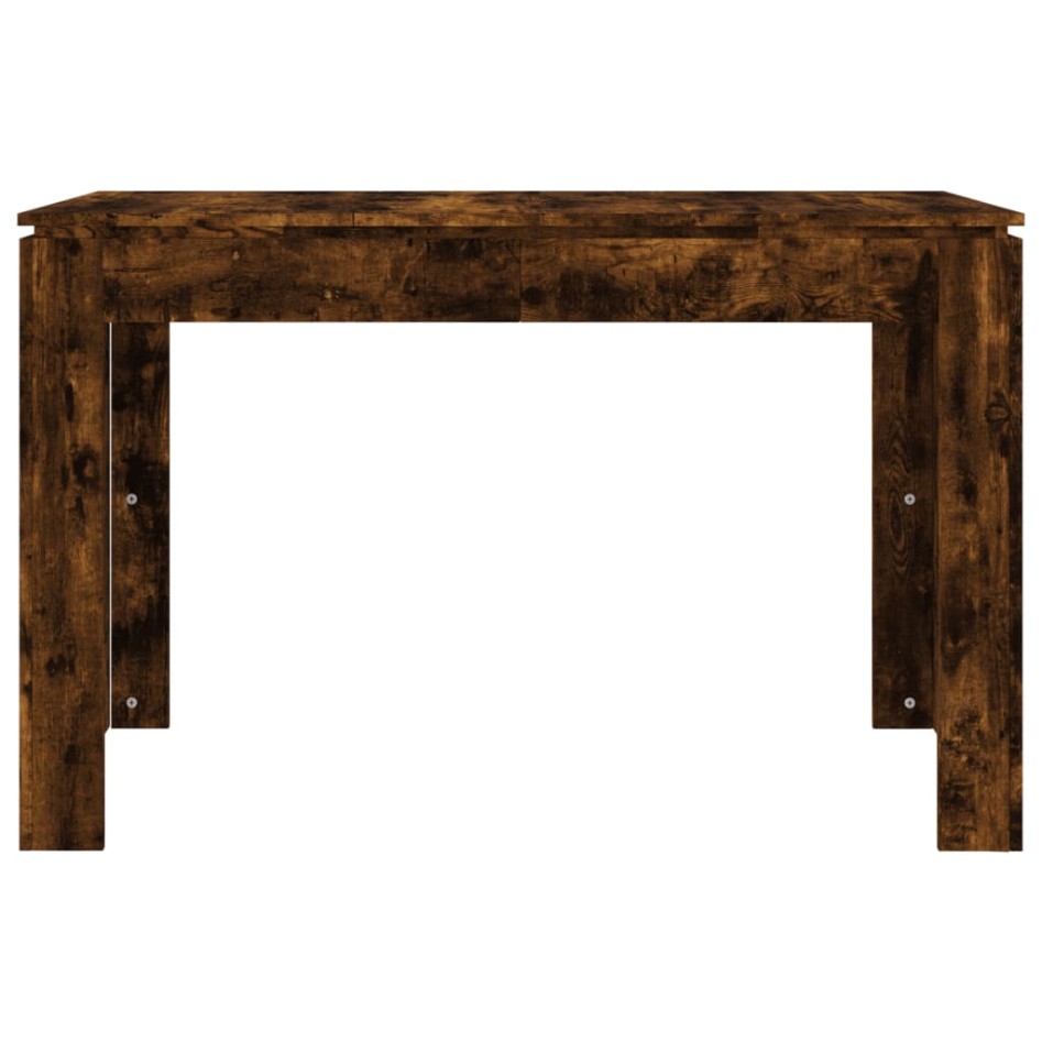 Mesa de comedor madera de ingeniería roble ahumado 120x60x76