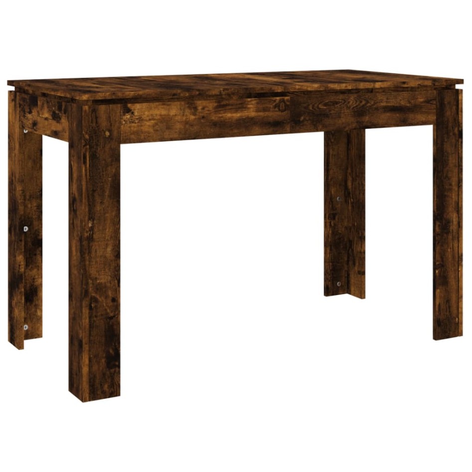 Mesa de comedor madera de ingeniería roble ahumado 120x60x76
