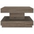 Mesa de centro de MDF gris 60x60x35