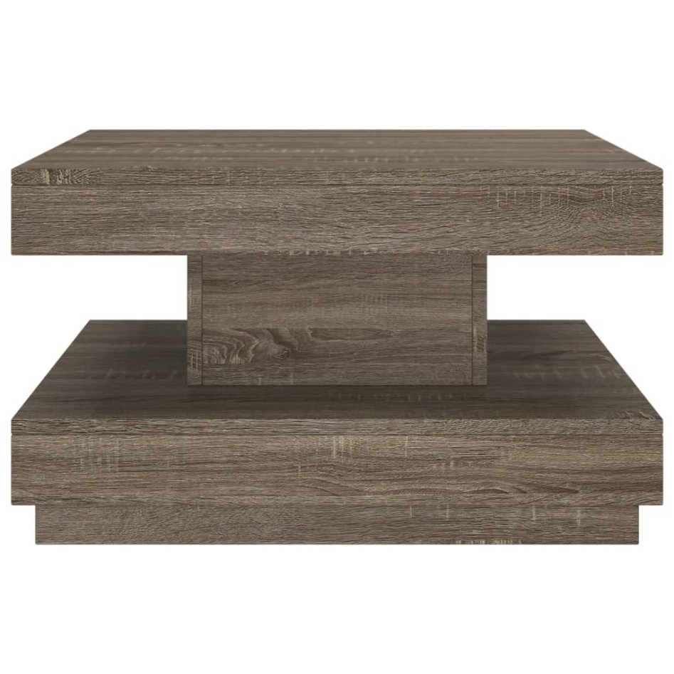 Mesa de centro de MDF gris 60x60x35