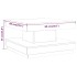 Mesa de centro de MDF gris 60x60x35